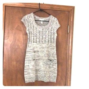 Short sleeve sweater dress